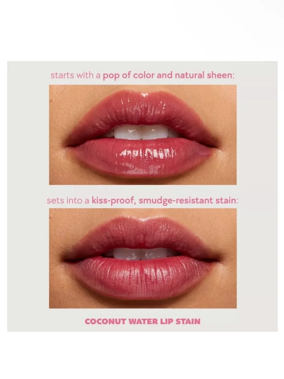 KYLIE COSMETICS Coconut Water Lip Stain Color Cherry Burst warm red